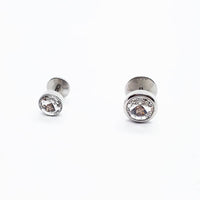Stainless Steel Crystal Single Earring