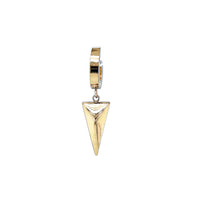 Stainless Steel Arrow Head Drop Earring 15mm