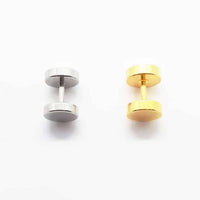 Stainless Steel Screw 8mm Stud Earring