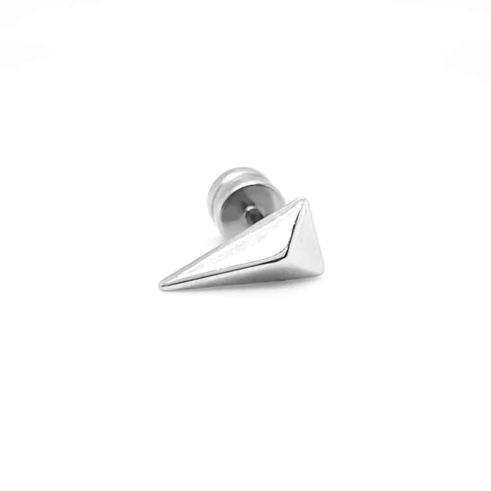 Pyramid Arrow Head Stainless Steel Single Earring