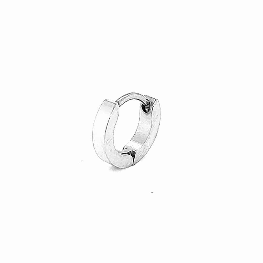 Stainless Steel Single Huggie Earring