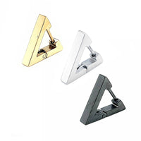 Triangle Shaped Hoop Earring