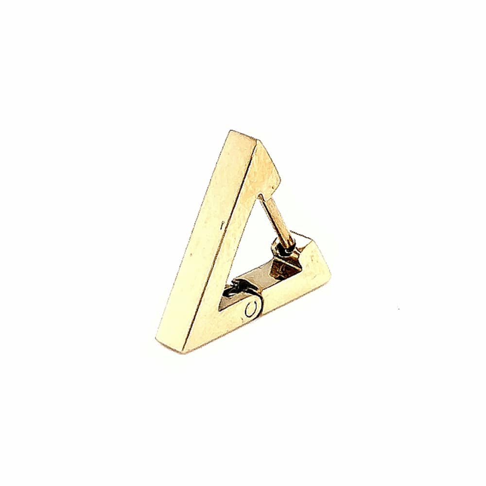 Triangle Shaped Hoop Earring