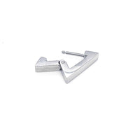 Triangle Shaped Hoop Earring