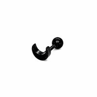 Stainless Steel Crescent Moon Stud Earring