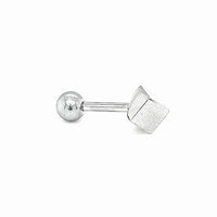 Stainless Steel Cube Stud Earring