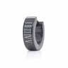 Stainless Steel Roman Numerals Single Earring Black