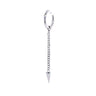 Stainless Steel Chained Spike Hoop Earring
