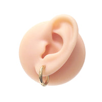 Stainless Steel Huggie Single Earring Yellow Gold