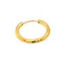 Stainless Steel Single Hoop Earring Yellow Gold