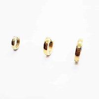Yellow Gold Plated Stainless Steel Huggie