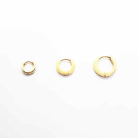 Stainless Steel Huggie Yellow Gold