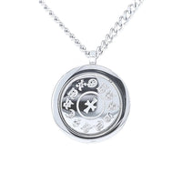 Stainless Steel Two Face Spinning Necklace