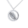 Stainless Steel Two Face Spinning Necklace