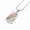 Stainless Steel Engraved Dog Tag Pendant