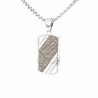 Stainless Steel Engraved Dog Tag Pendant