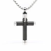 https://ashajewelry.com.au/product/rounded-black-and-stainless-steel-sross-necklace/