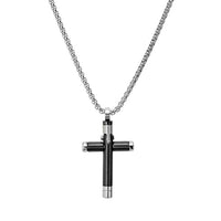 https://ashajewelry.com.au/product/rounded-black-and-stainless-steel-sross-necklace/