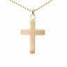 Stainless Steel Yellow Gold Cross Necklace