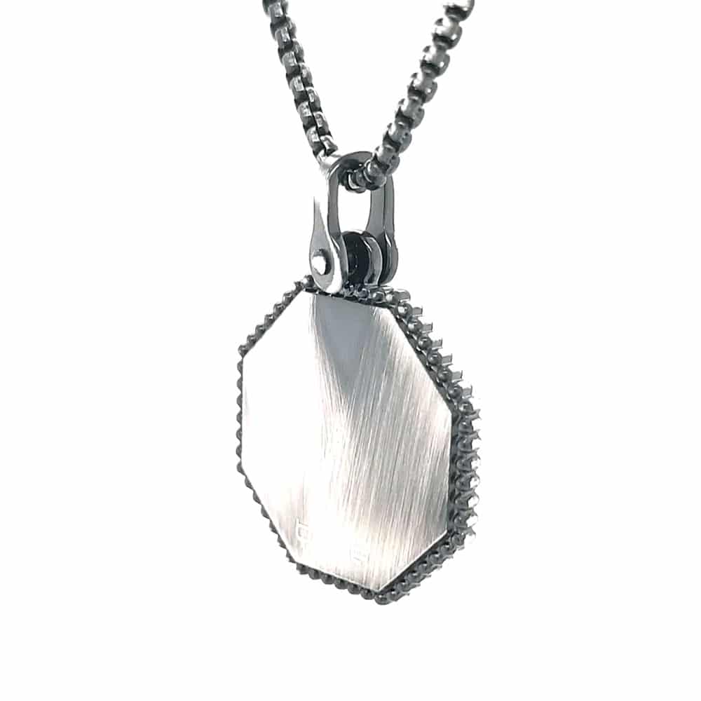 Stainless Steel Compass Rose Necklace