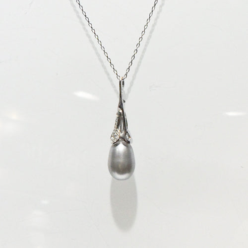 Silver Shade Freshwater Pearl Necklace