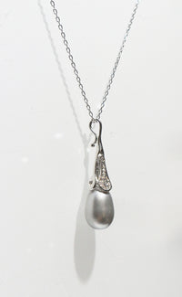 Silver Shade Freshwater Pearl Necklace