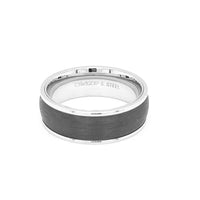 Carbon Fibre Inlaid Stainless Steel Ring