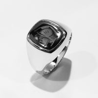 Sterling Silver Warrior's Head Intaglio Ring