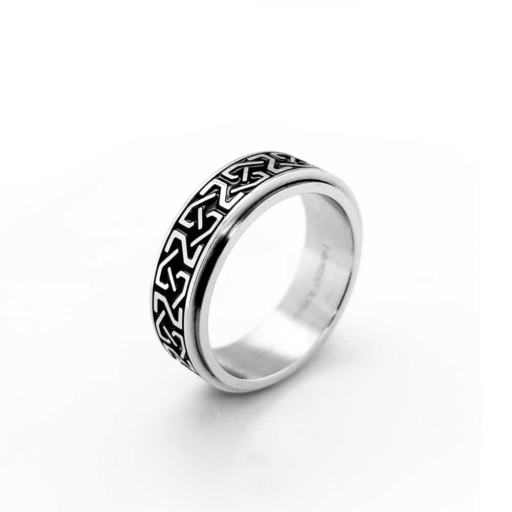 Stainless Steel Celtic Spinning Ring