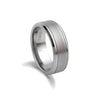 Matte and Polished Wide Tungsten Ring