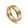 Infinity Tungsten Brushed IP Gold Ring