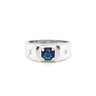 Sterling Silver Blue Colour CZ Ring