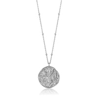 Silver Greek Warrior Necklace