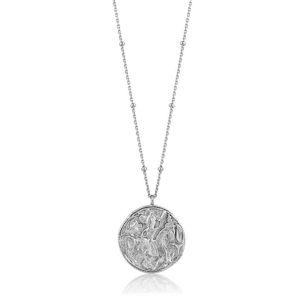 Silver Greek Warrior Necklace