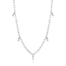 Silver Glow Drop Necklace