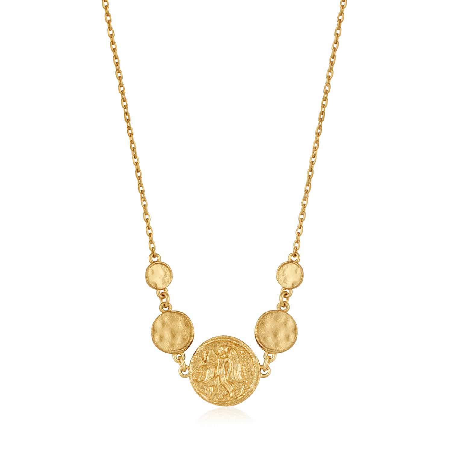 Gold Coin Nika Necklace