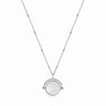 Sunbeam Emblem Silver Necklace