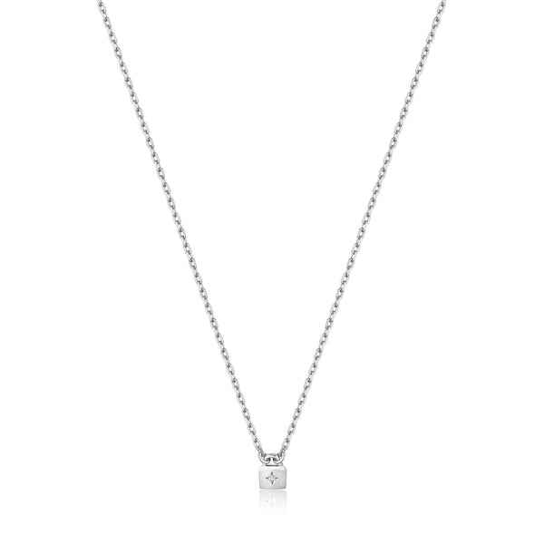 Silver Padlock Necklace