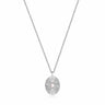 Silver Scattered Stars Kyoto Opal Disc Necklace