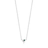 Silver Malachite Star Necklace