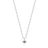 Silver Malachite Evil Eye Necklace