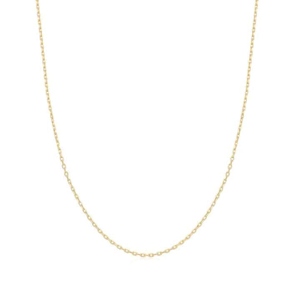 Gold Mini Link Charm Chain Necklace