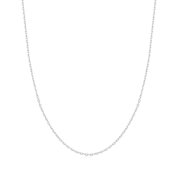 Silver Mini Link Charm Chain Necklace