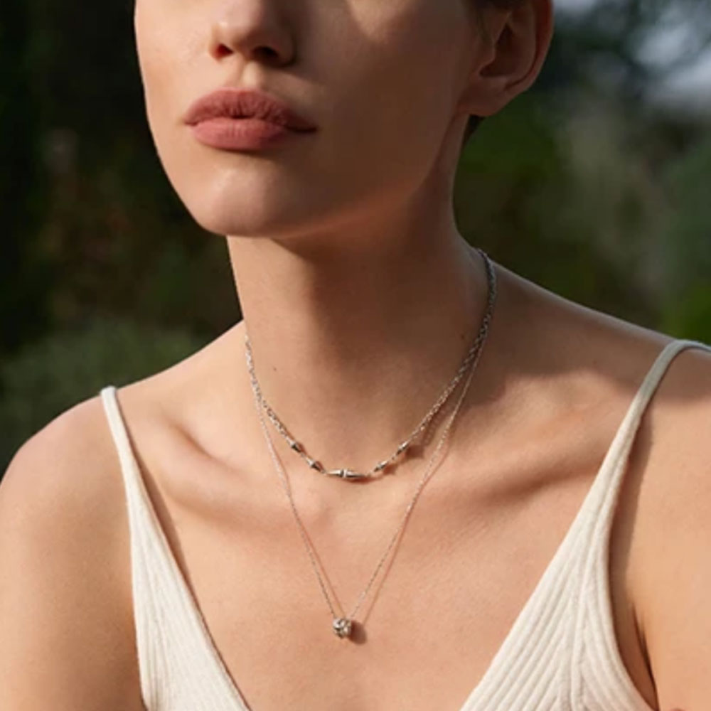 Geometric Chain Necklace