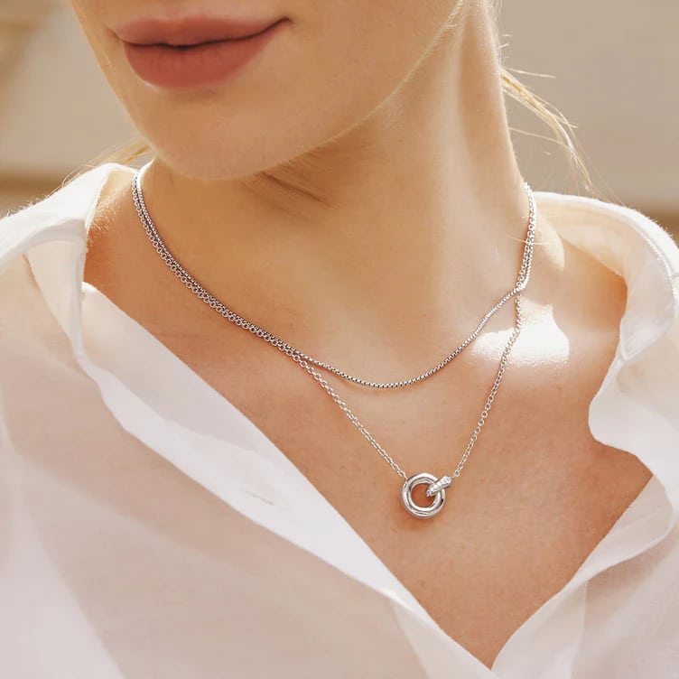 Silver Linked Necklace