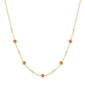 Gold Nano Gem Station Necklace