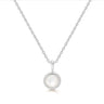 Silver Mother of Pearl Pendant Necklace