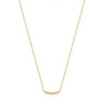 14kt Gold Magma Curve Diamond Necklace