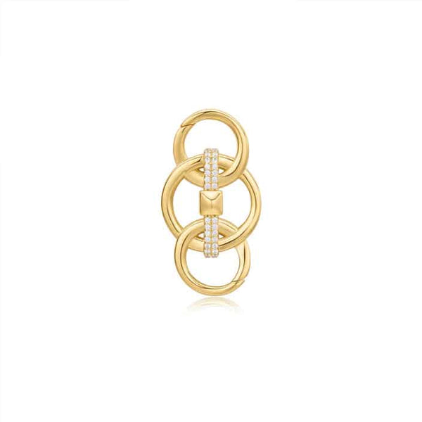 Gold Ring Link Connector Charm