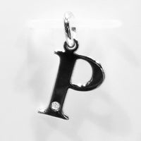 A to Z Initial Silver Pendant with Diamond